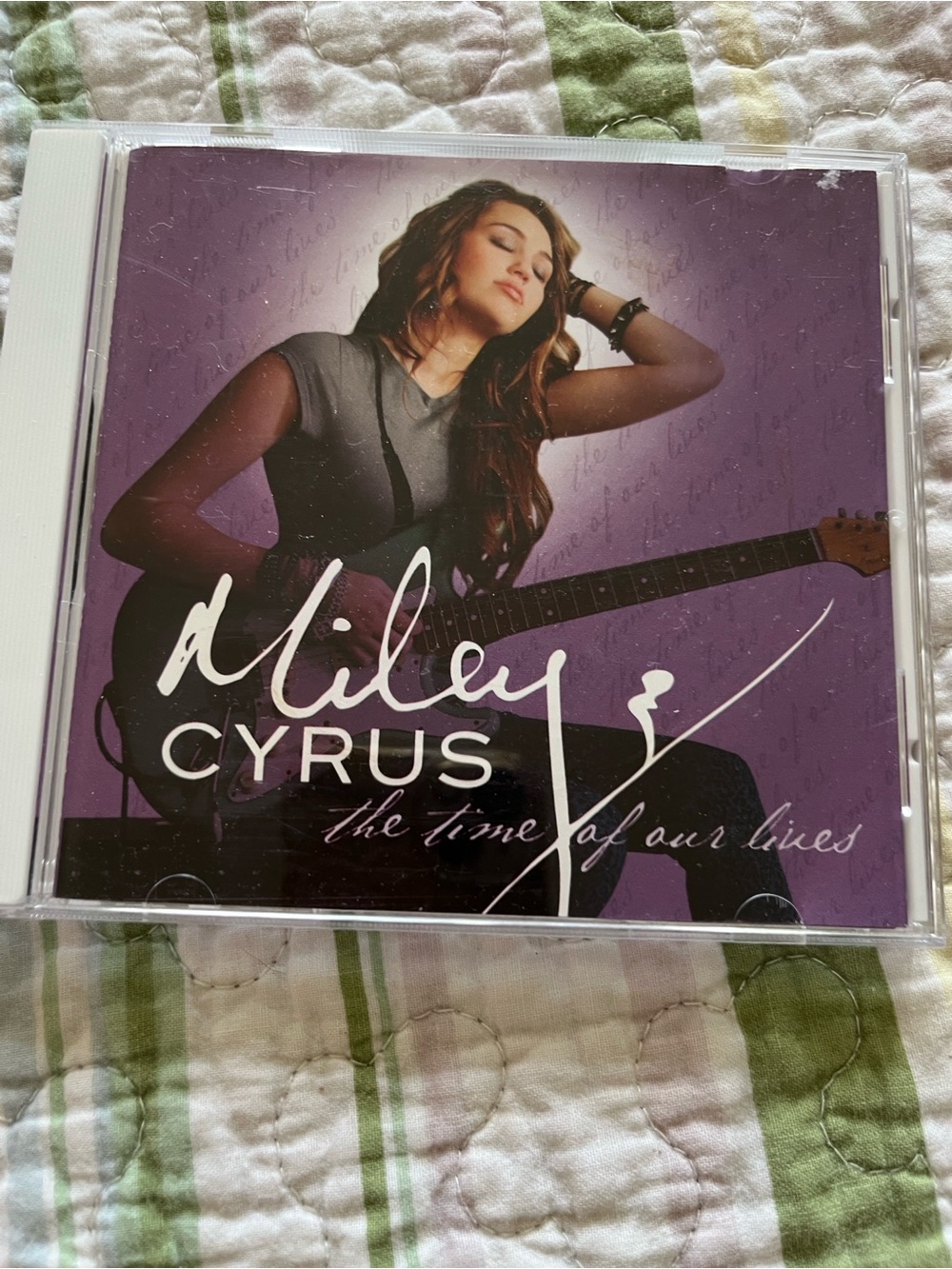 Miley Cyrus & Max Azria Purple CD Back Cover - Picture 1 of 7
